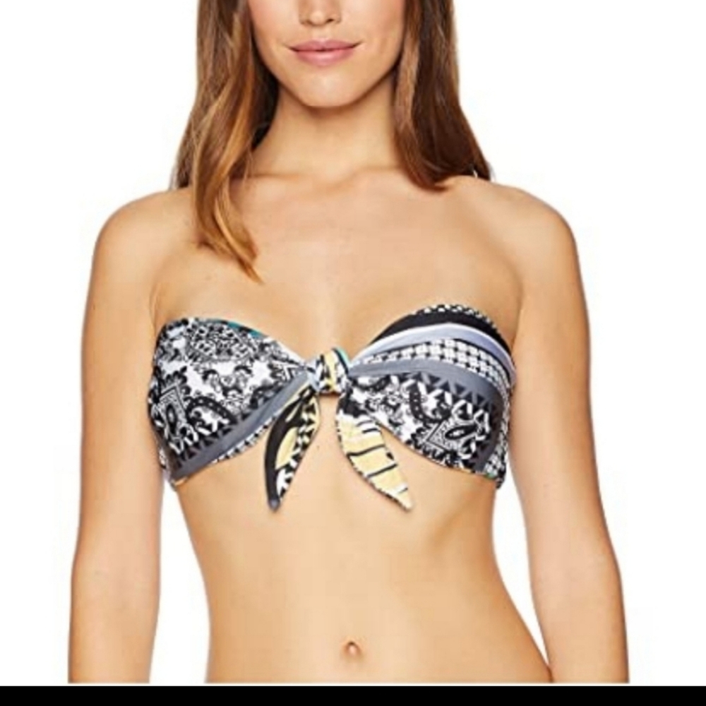 NWT Becca Reversible Bandeau Bikini Top size Large - Picture 5 of 13